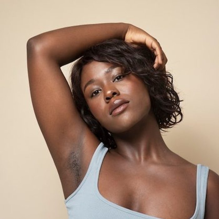 Black woman armpit health