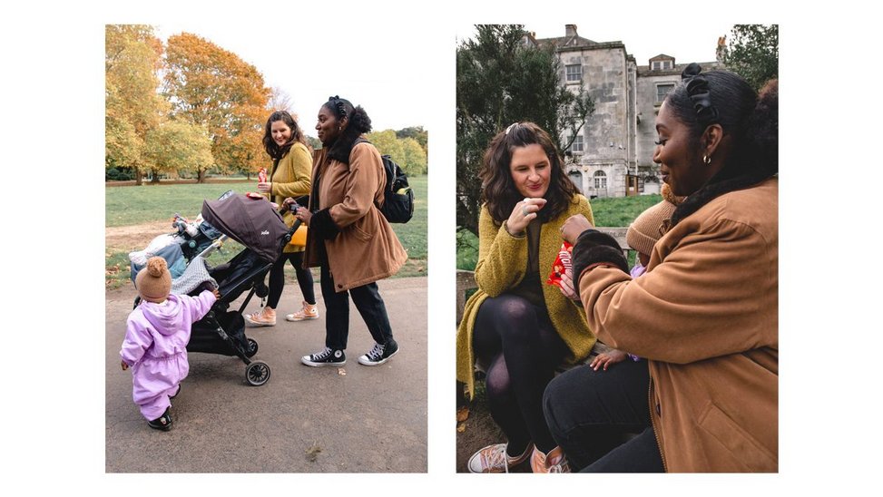 Tash  and Samantha in the park.