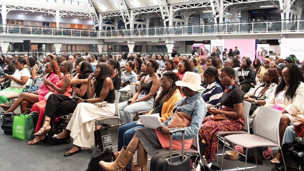Thousands of black women at the black ballad weekender